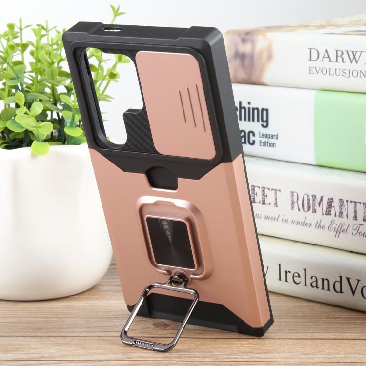 For Samsung Galaxy S25 Ultra 5G Camera Shield Card Slot PC+TPU Phone Case