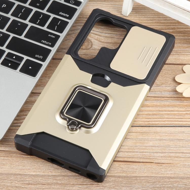 For Samsung Galaxy S25 Ultra 5G Camera Shield Card Slot PC+TPU Phone Case