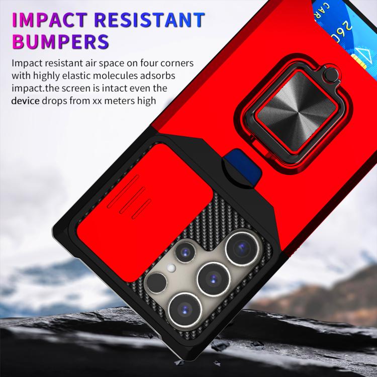 For Samsung Galaxy S26 Ultra 5G Camera Shield Card Slot PC+TPU Phone Case