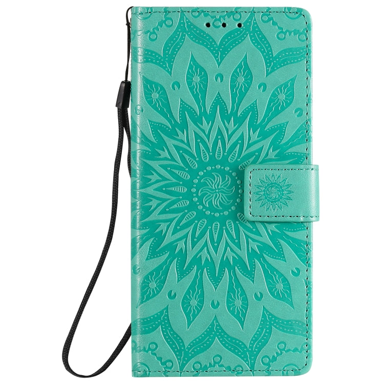 For Samsung Galaxy Note20 5G Sun Embossing Pattern Horizontal Flip Leather Case with Card Slot & Holder & Wallet & Lanyard