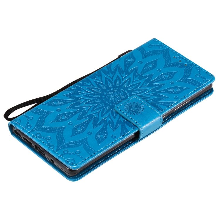 For Samsung Galaxy Note20 5G Sun Embossing Pattern Horizontal Flip Leather Case with Card Slot & Holder & Wallet & Lanyard