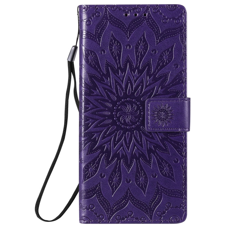 For Samsung Galaxy Note20 5G Sun Embossing Pattern Horizontal Flip Leather Case with Card Slot & Holder & Wallet & Lanyard