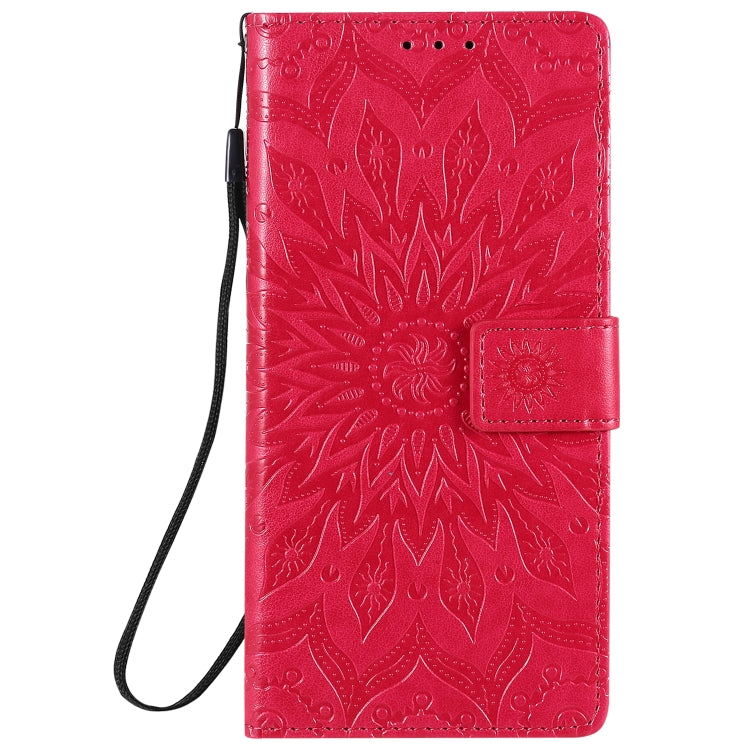 For Samsung Galaxy Note20 5G Sun Embossing Pattern Horizontal Flip Leather Case with Card Slot & Holder & Wallet & Lanyard