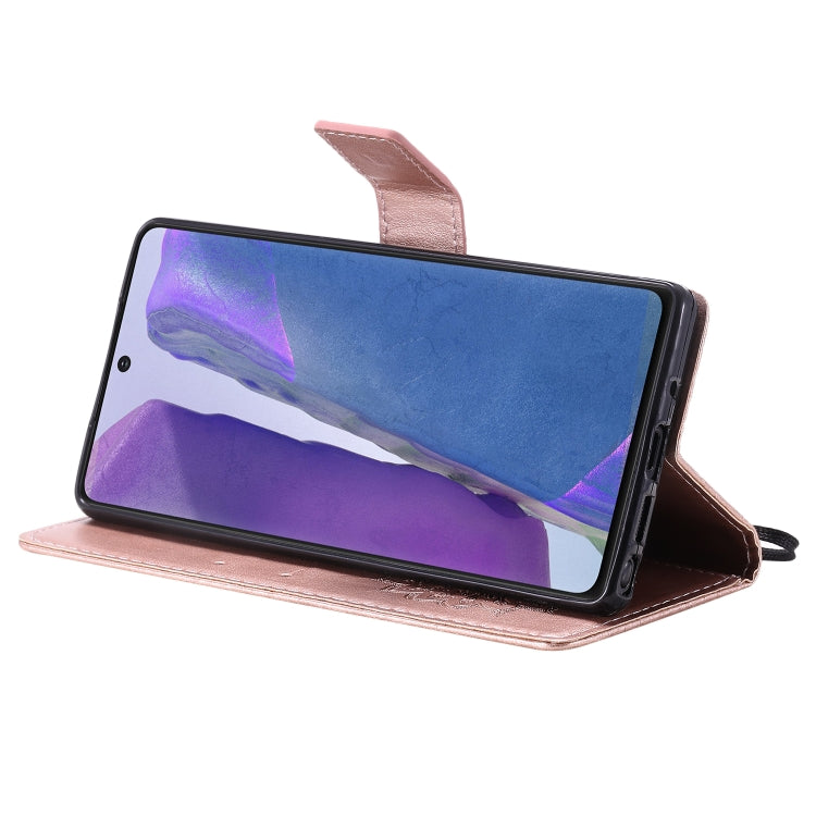 For Samsung Galaxy Note20 5G Sun Embossing Pattern Horizontal Flip Leather Case with Card Slot & Holder & Wallet & Lanyard