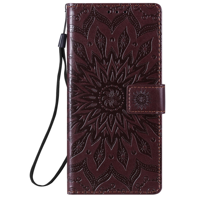 For Samsung Galaxy Note20 5G Sun Embossing Pattern Horizontal Flip Leather Case with Card Slot & Holder & Wallet & Lanyard