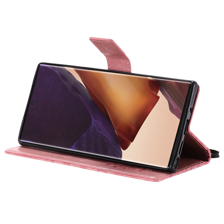 For Samsung Galaxy Note20 Ultra 5G Sun Embossing Pattern Horizontal Flip Leather Case with Card Slot & Holder & Wallet & Lanyard