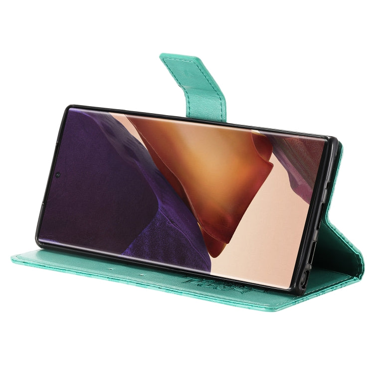 For Samsung Galaxy Note20 Ultra 5G Sun Embossing Pattern Horizontal Flip Leather Case with Card Slot & Holder & Wallet & Lanyard