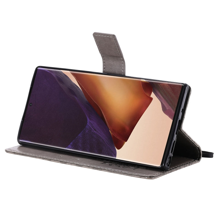 For Samsung Galaxy Note20 Ultra 5G Sun Embossing Pattern Horizontal Flip Leather Case with Card Slot & Holder & Wallet & Lanyard