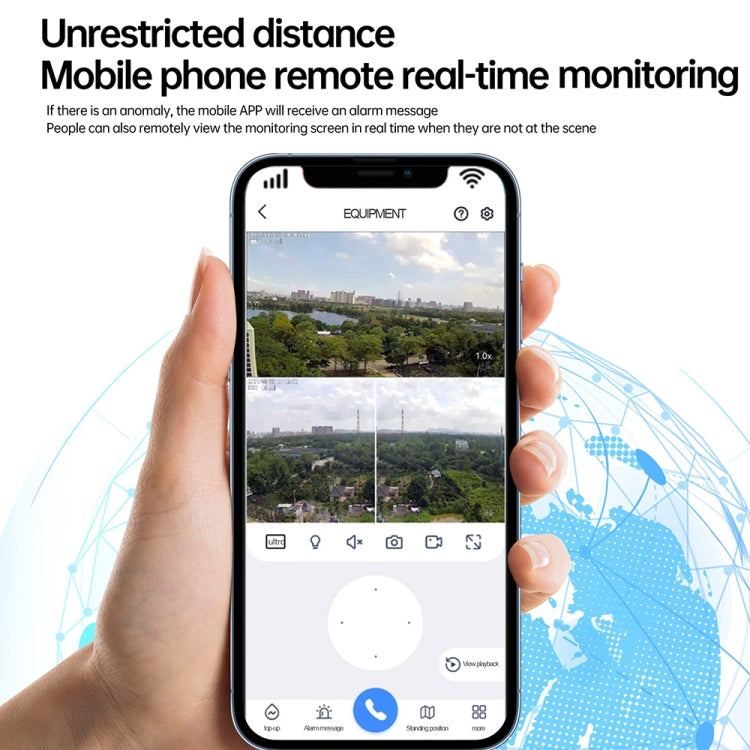 XA Series Solar WiFi Version Monitoring Street Light Outdoor HD Camera, Memory:No SD Card