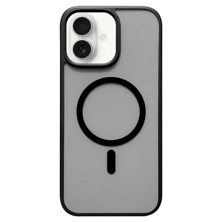 For iPhone 16 Camera Control Button MagSafe Frosted Phone Case - Transparent Black