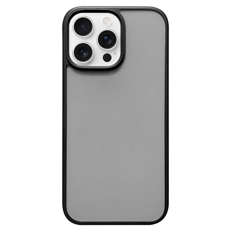 For iPhone 16 Pro Camera Control Button Frosted Phone Case - Transparent Black
