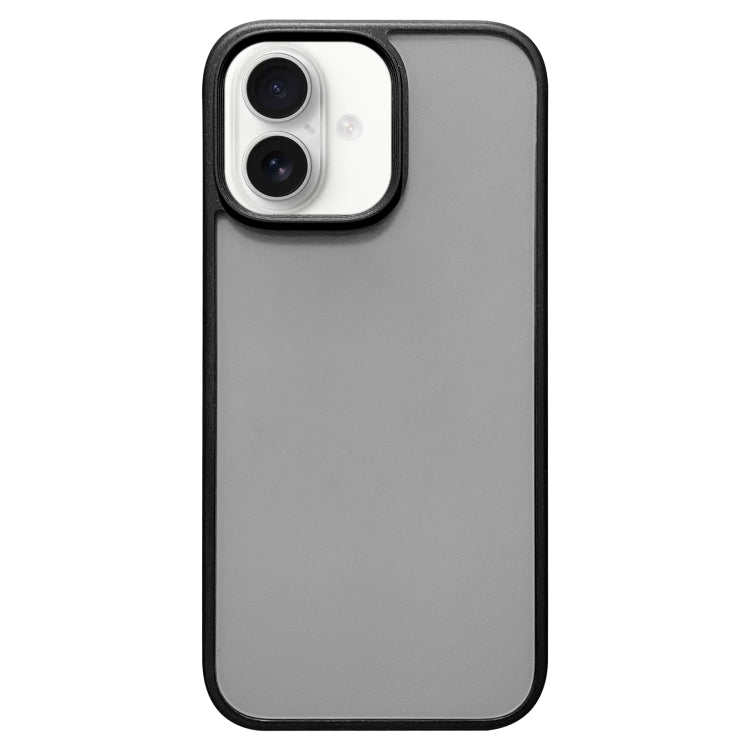 For iPhone 16 Camera Control Button Frosted Phone Case - Transparent Black