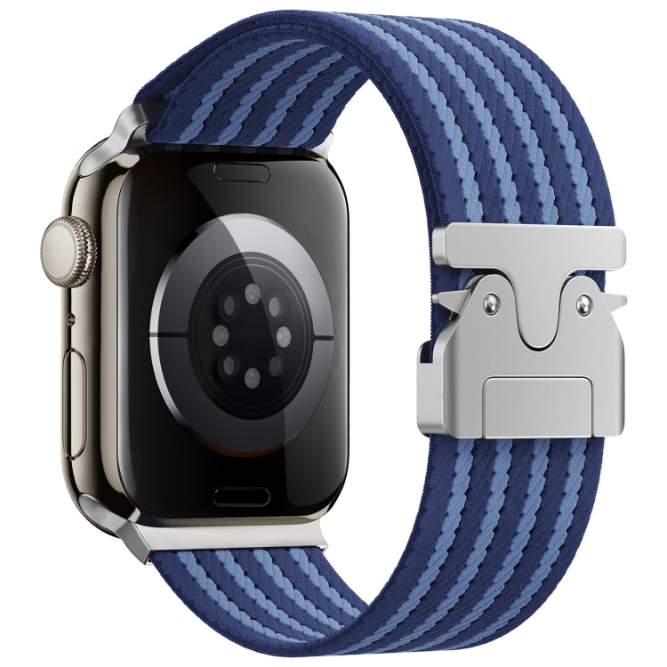 For Apple Watch 42mm / 41mm / 40mm / 38mm Parachute Buckle 4-Stripe Braided Nylon Watch Band