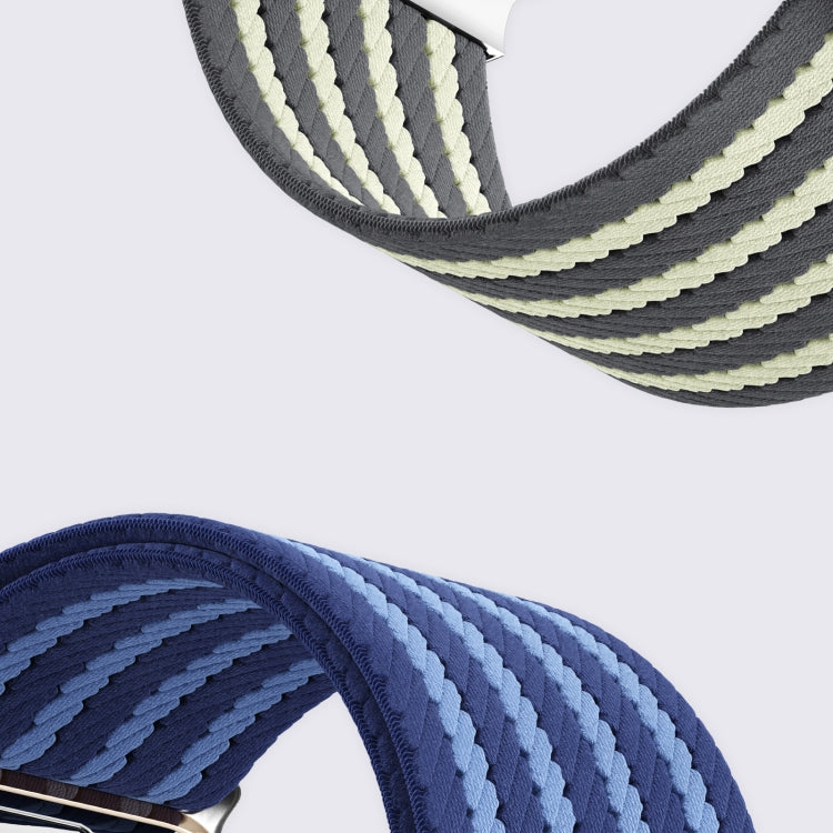 For Apple Watch 42mm / 41mm / 40mm / 38mm Parachute Buckle 4-Stripe Braided Nylon Watch Band