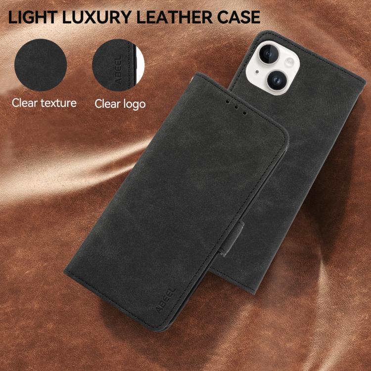 For Honor X9d 5G ABEEL Frosted Magnetic RFID Leather Phone Case