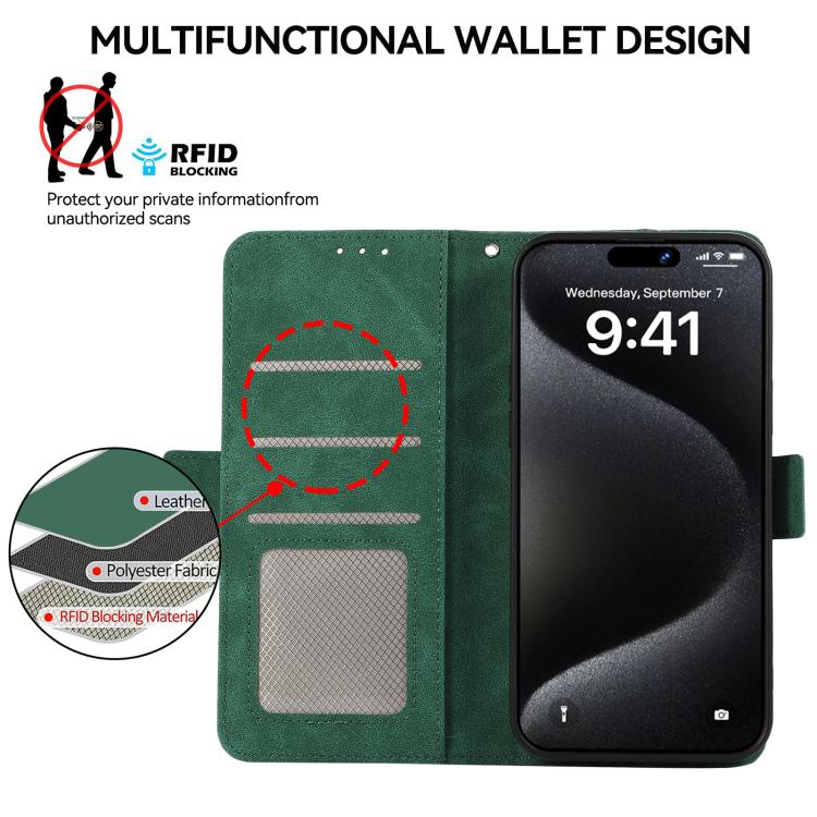 For Honor X9d 5G ABEEL Frosted Magnetic RFID Leather Phone Case