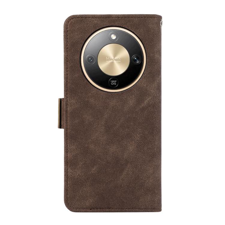 For Honor X9d 5G ABEEL Frosted Magnetic RFID Leather Phone Case