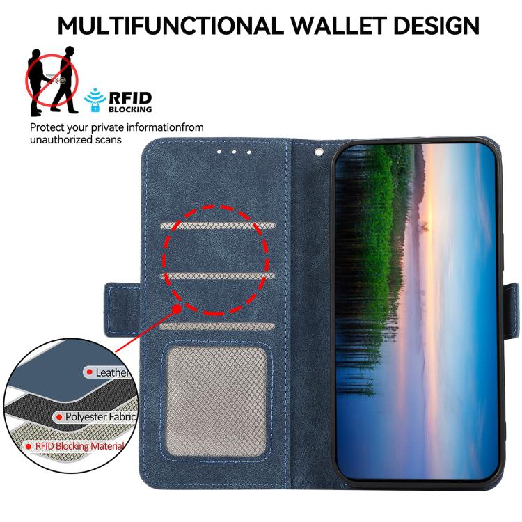 For Honor 400 Smart / X7d 5G Global ABEEL Frosted Magnetic RFID Leather Phone Case