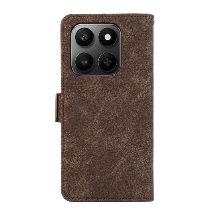 For Honor 400 Smart / X7d 5G Global ABEEL Frosted Magnetic RFID Leather Phone Case