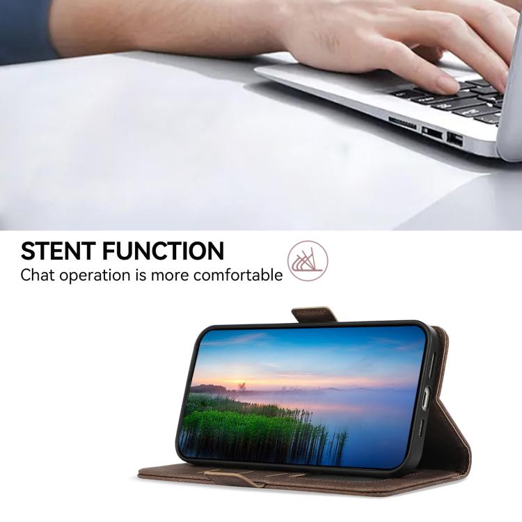 For Honor 400 Smart / X7d 5G Global ABEEL Frosted Magnetic RFID Leather Phone Case