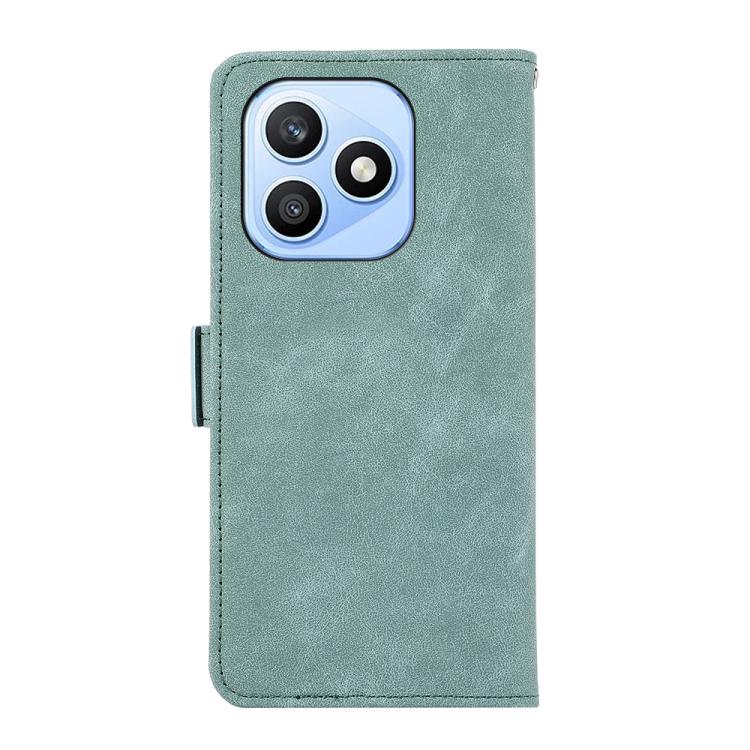 For Honor X8d 4G ABEEL Frosted Magnetic RFID Leather Phone Case