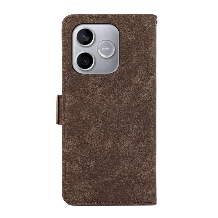 For Honor 600 Lite Global ABEEL Frosted Magnetic RFID Leather Phone Case