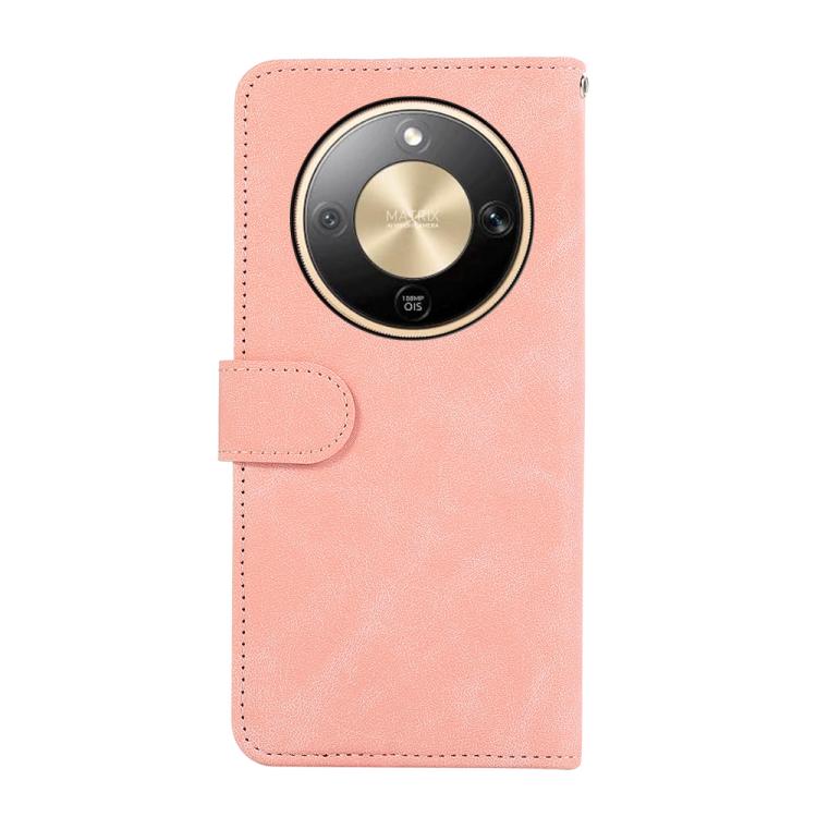 For Honor X9d 5G ABEEL Color Block Magnetic RFID Leather Phone Case