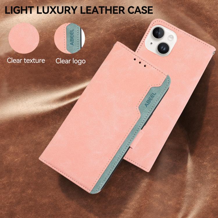 For Honor X9d 5G ABEEL Color Block Magnetic RFID Leather Phone Case