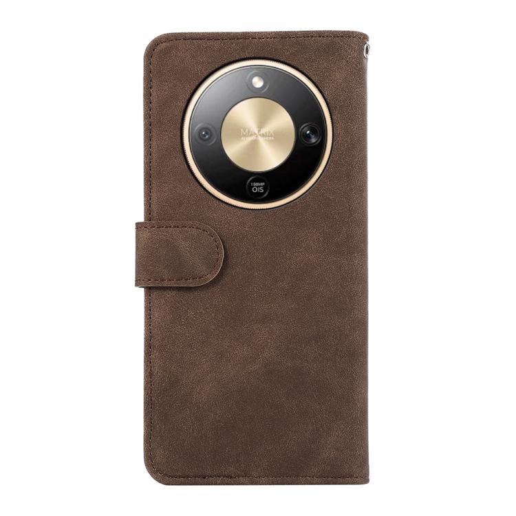 For Honor X9d 5G ABEEL Color Block Magnetic RFID Leather Phone Case