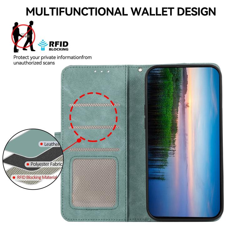 For Honor 400 Smart / X7d 5G Global ABEEL Color Block Magnetic RFID Leather Phone Case