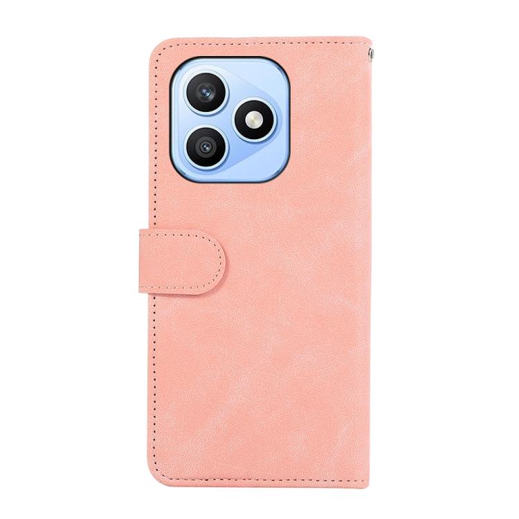 For Honor X8d 4G ABEEL Color Block Magnetic RFID Leather Phone Case