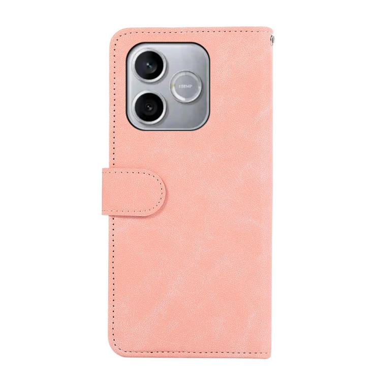 For Honor 600 Lite Global ABEEL Color Block Magnetic RFID Leather Phone Case