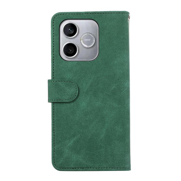 For Honor 600 Lite Global ABEEL Color Block Magnetic RFID Leather Phone Case