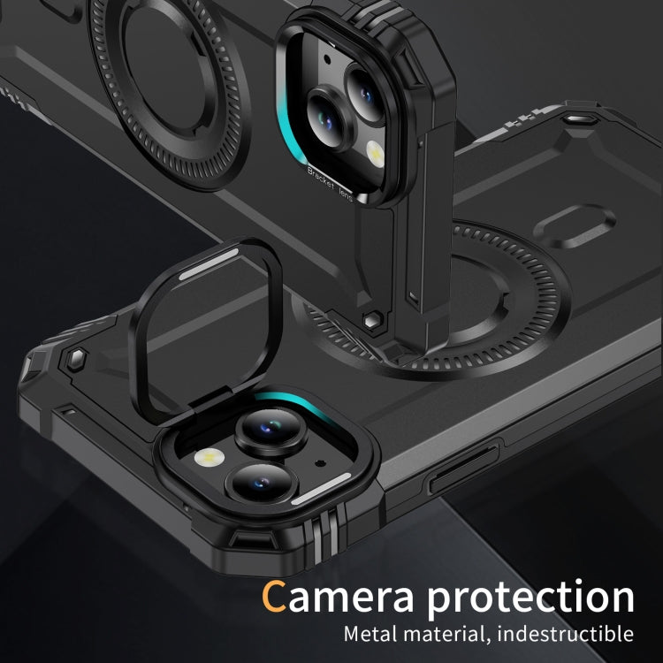 For iPhone 15 Lens Holder MagSafe Phone Case