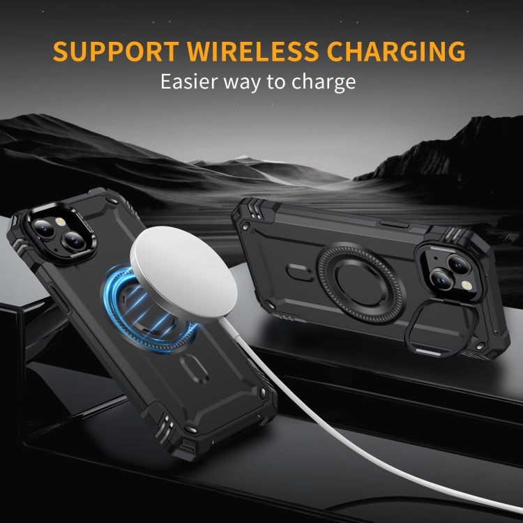 For iPhone 15 Lens Holder MagSafe Phone Case