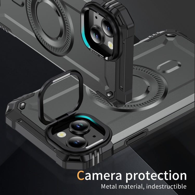 For iPhone 15 Lens Holder MagSafe Phone Case