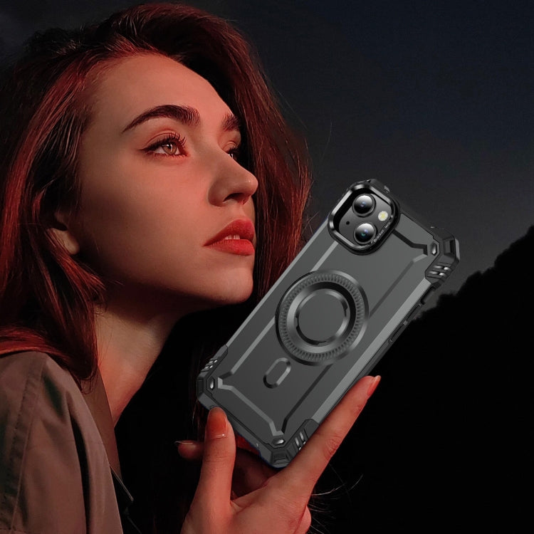 For iPhone 15 Lens Holder MagSafe Phone Case