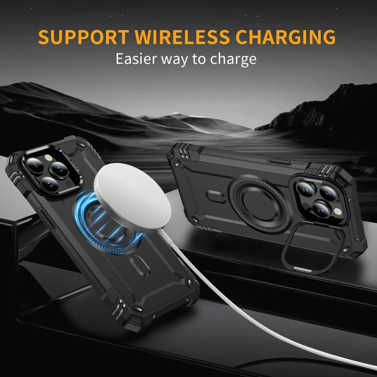 For iPhone 15 Pro Max Lens Holder MagSafe Phone Case