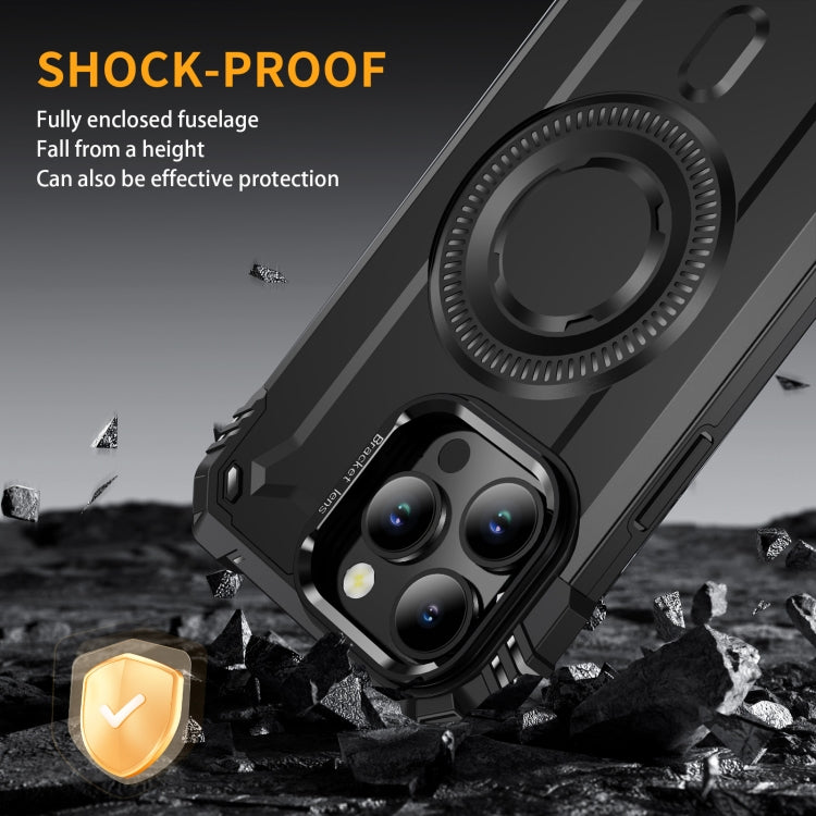 For iPhone 15 Pro Max Lens Holder MagSafe Phone Case