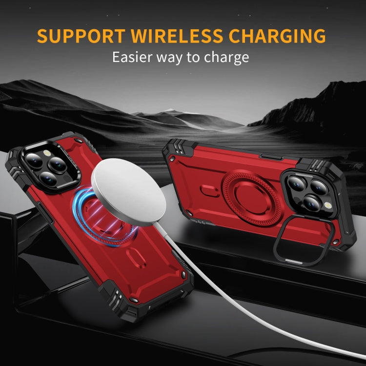 For iPhone 15 Pro Max Lens Holder MagSafe Phone Case