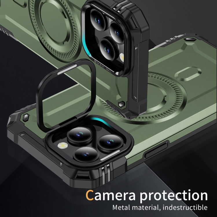 For iPhone 15 Pro Max Lens Holder MagSafe Phone Case