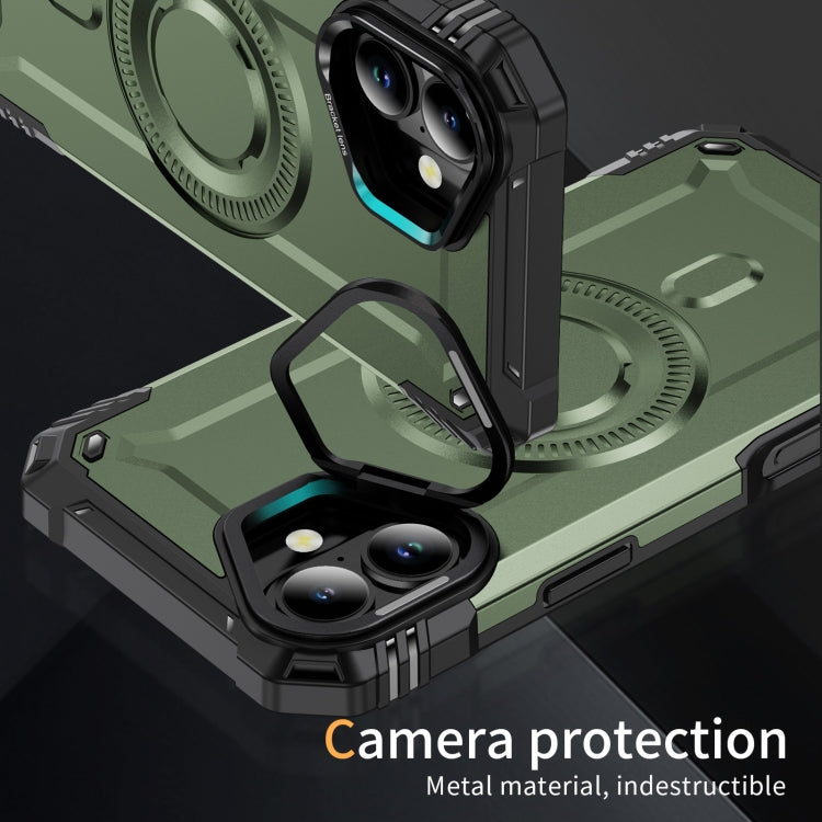 For iPhone 16 Plus Lens Holder MagSafe Phone Case