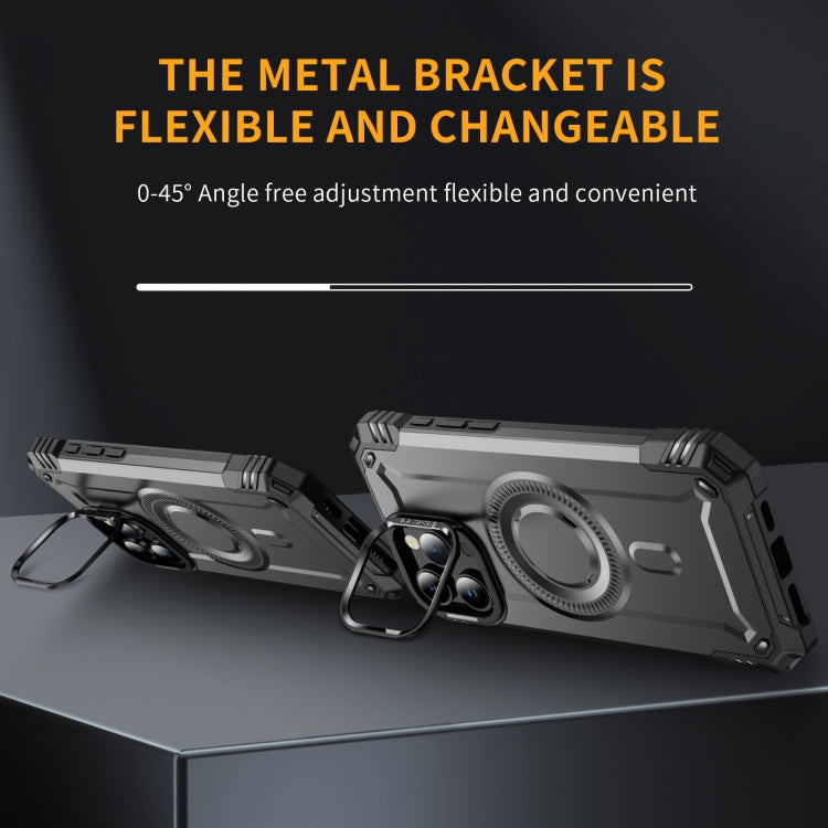 For iPhone 16 Pro Max Lens Holder MagSafe Phone Case