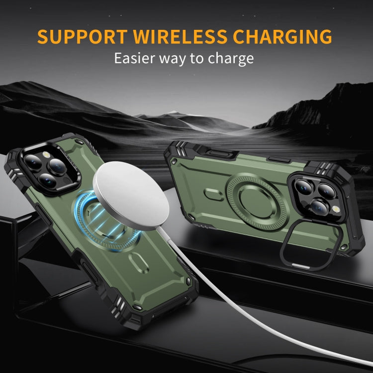 For iPhone 16 Pro Max Lens Holder MagSafe Phone Case