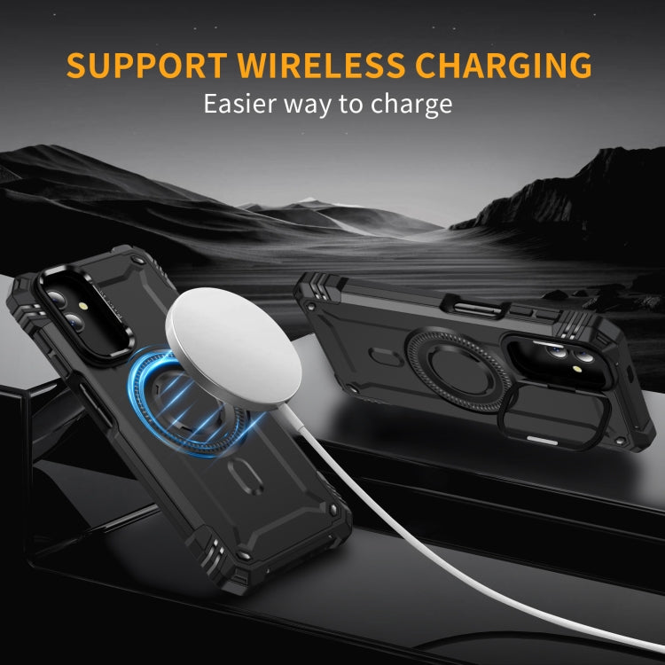 For Samsung Galaxy A04 Lens Holder MagSafe Phone Case