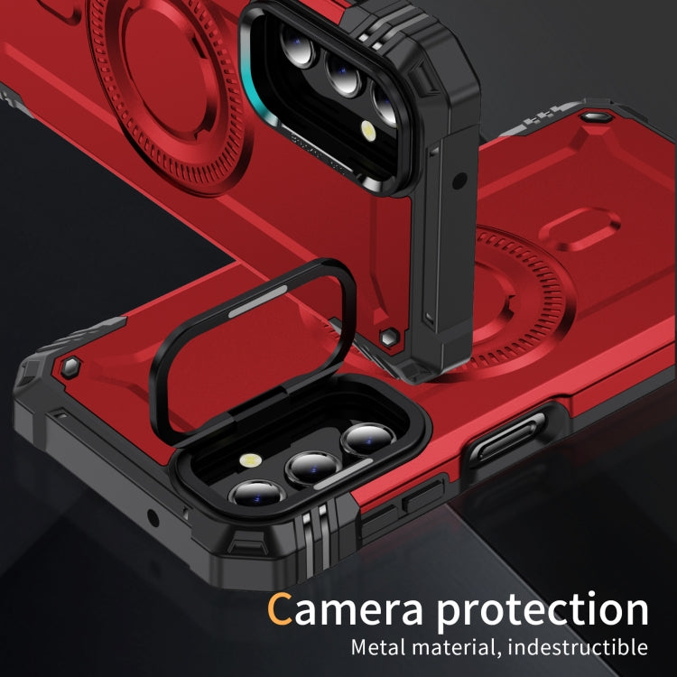 For Samsung Galaxy A14 5G / 4G Lens Holder MagSafe Phone Case