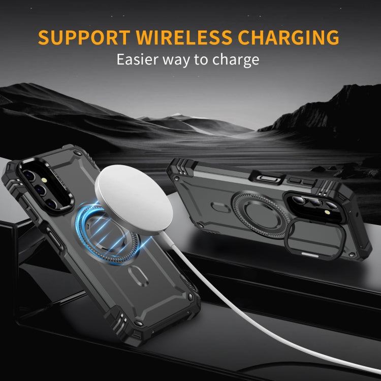 For Samsung Galaxy A14 5G / 4G Lens Holder MagSafe Phone Case