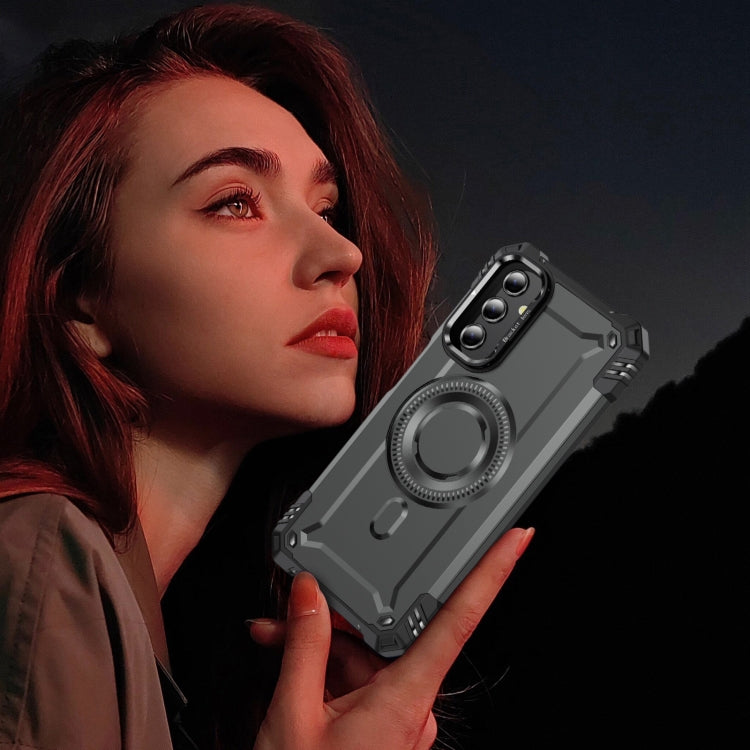 For Samsung Galaxy A14 5G / 4G Lens Holder MagSafe Phone Case