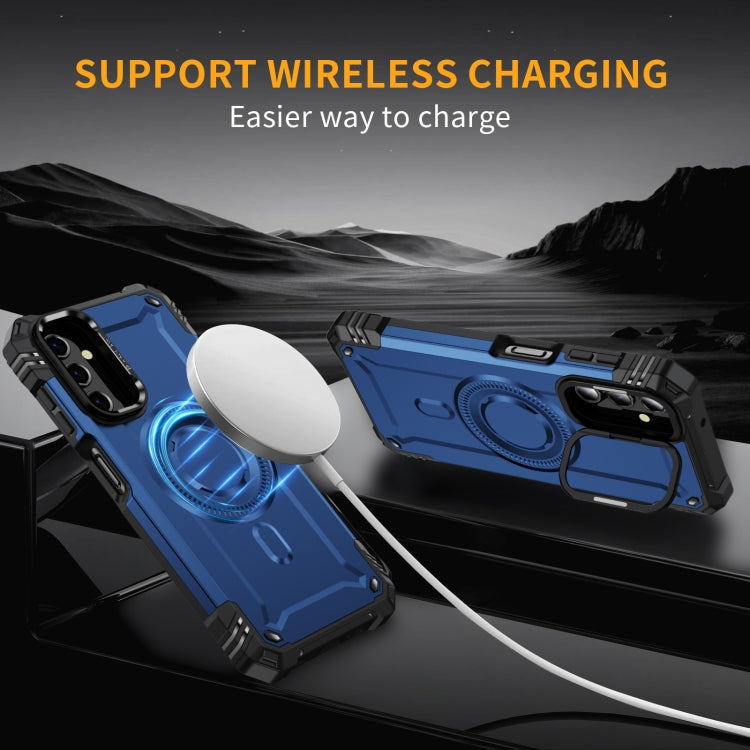 For Samsung Galaxy A14 5G / 4G Lens Holder MagSafe Phone Case