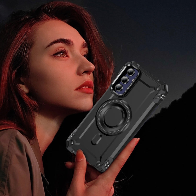 For Samsung Galaxy A15 Lens Holder MagSafe Phone Case